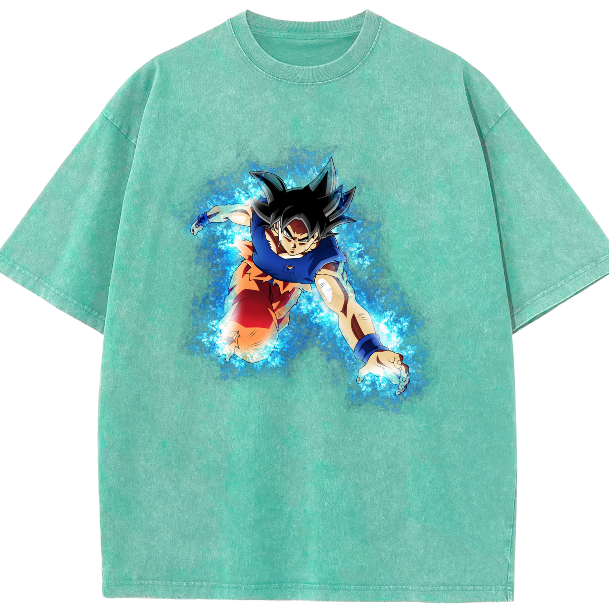（画像用） ドラゴンボール 孫悟空（そん ごくう）Son Goku カカロット DRAGON BALL Kakarotto 綿100% ヴィンテージ風 半袖Tシャツ（フロントプリント）